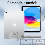 Gkabxy &uuml;mbris ipad 11 generation (a16) 11 tolli 2025, ipad10 generation 10.9 tolli 2022 jaoks - [pliiatsi hoidik] l&auml;bipaistev tagakaas kolmeosaline alusega, automaatne unerežiim/&auml;rkamine, roosa