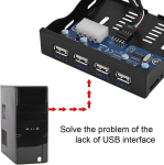Zunate disketiseadme esipaneel, usb 2.0 disketiseadme esipaneel, 3,5-tolline disketipesa 9 kontaktiga 4 liidesega, usb 2.0 jaotur kaabliga 9pin-9pin, plug and play