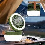 Robofun led p&auml;ikeseenergia matkalamp, matkalaternad, ventilaatoriga h&auml;mardatav, 4 valgusrežiimi, 3 tuulekiirust matkamiseks, seiklusteks, kalastamiseks, elektrikatkestuse h&auml;daolukorra varustus, roheline