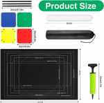 Puslematt, pusle 2000 t&uuml;kki, puslede rullimismatt 2000 1500 1000 t&uuml;kistele pusledele, kaasaskantav puslematt hoiustamiseks ja transportimiseks, 120 x 80 cm (must)