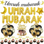 Kaunistuste komplekt "umrah Mubarak" - 44 tk. &otilde;hupallid, b&auml;nner, tordikaunistused