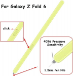 Galaxy Z Fold 6 S Pen asenduspliiats Samsung Galaxy Z Fold 6 jaoks, S Pen Fold Edition Galaxy Z Fold 6 jaoks, koos asendusotste/pliiatsiga (roheline)
