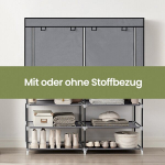 Kangast riidekapp, 45 x 127 x 176 cm, Hall, Kangast riidekapp, SONGMICS RYG008G02, 45 x 127 x 176 cm, Hall
