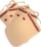 4 tk vannikinnaste komplekt Kese Turkish Hammam Spa koorimine terve naha saamiseks ilma tselluliidita