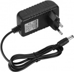 Pusokei liitiumlaadija adapter, 21v/1a li-ion laadija mitmetasandilise kaitsega, 5.5 x 2.5 mm &uuml;mmargune pistik, kiirlaadimine (must)