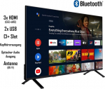 Telefunken Android Tv 43 tolli (4k Uhd Smart Tv, Hdr Dolby Vision, Triple Tuner, Dolby Atmos) Xu43an751s