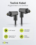 Goobay Toslink kaabel 90&deg; nurga all