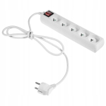 Valge pikendusjuhe 5 pesa 3m l&uuml;liti Ps-570ws/3,0 Eco Plastrol W-97496