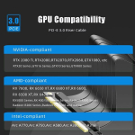 Pcie 3.0 x16 pikendusjuhe, 200 mm