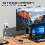 Etherneti jagaja 1 kuni 3 v&otilde;rguadapter 1000 mbps lan jagaja rj45 etherneti l&uuml;liti v&otilde;rgujagaja cat 6 7 8 kaablile