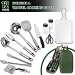 E eaststorm matkak&ouml;&ouml;gi n&otilde;ude komplekt veekindla kotiga matkan&otilde;udele, matkan&otilde;udele, v&auml;ike ja kaasaskantav, sobib &otilde;ue, matkamiseks, m&auml;gironimiseks, matkakomplekt seljakottidele, tume