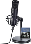 Dockin&reg; Mp2000 Studio Usb mikrofon Pc-le ja Macile, null-latentsusega j&auml;lgimise statiivmikrofon raske statiiviga, h&auml;&auml;le ja instrumentide salvestamiseks, voogesituseks ja taskuh&auml;&auml;lingusaadete jaoks, Led-valgustitega