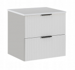 Vannitoakapp t&ouml;&ouml;lauaga, seinale paigaldatav, valge ADEL 60 x 46 x 57 cm