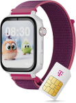 Savefamily Savewatch+ laste nutikell telekom sim-kaardiga + 30 &euro; amazon vaut&scaron;er p&auml;rast registreerimist - laste kell gps-i ja k&otilde;nefunktsiooniga, s&otilde;numid, koolirežiim, sos (raspberry, white)