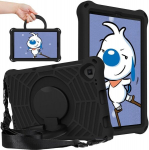 Galaxy Tab A 2019 Kids Case 10.1 tolli, &auml;mblikuv&otilde;rgu mustriga Eva vahtplastist &uuml;mbris r&otilde;ngashoidiku ja &otilde;larihmaga (must, Samsung Galaxy Tab A 10.1 tolli T510)