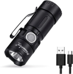 Alonefire X30 mini taskulamp, v&auml;ike, Usb laetav, ere, kaasaskantav Led taskulamp, magnetiline, 5 režiimi, veekindel, pikk aku kasutusiga koos klipsiga v&auml;litingimustes Edc kandmiseks matkamiseks