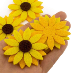 Summer-ray 20 tk 5 cm kolmekihilised vildist p&auml;evalilled - diy k&auml;sit&ouml;&ouml;kaunistused scrapbooking'uks ja kodu sisustamiseks