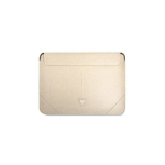 Guess sleeve GUCS16PSATLE 16&rdquo; beige Saffiano Triangle