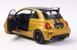 Diecast Mudel S1811306 Fiat F595 Abarth Solido Works Yellow 2024 1/18