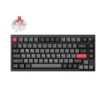 Juhtmevaba m&auml;nguklaviatuur Keychron Lemokey P1 Pro Wireless P1P-M1 Keychron Super Red, Inglise (US), must v., Keychron Lemokey P1 Pro Wireless (P1P-M1) - US Layout - Hot-Swappable Super Red Switches - Carbon Black (Juoda) Mechaninė Belaidė Žaidimų Kl ...
