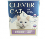 Litter Clever Cat kattegrus Lavendel, 10 L