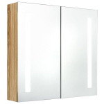 LED vannitoa peegelkapp, tamm, 62 x 14 x 60 cm CFE9900618