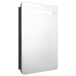 LED vannitoa peegelkapp, must, 60x11x80 cm CFE7543069