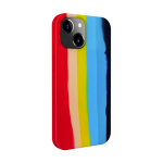 Evelatus silikoon&uuml;mbris iPhone 15 Mitmev&auml;rviline Rainbow
