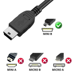 Kaabel JVC GZ-MG30/GZ-MG330/GZ-MG331/GZ-MG332/GZ-MG335/GZ-MG340 - MINI USB/USB 2.0 musta 1 meeter Phonillico&reg;