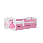 Lastevoodi koos madratsiga Kocot Kids Babydreams, 80x180 cm, roosa