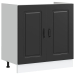 valamu aluskapp, Kalmar, must, 80x46x81,5 cm, tehispuit CFE664599