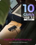 Icy Box Usb 3.2 Gen 2 hub, 4 porti, 10 Gbps, 100w Pd