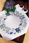 Eva Rosenstand laudlina ristpistes komplekt 'clematis Blue' loendatud mustriga