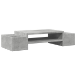 Monitori hoidja hoiuruumiga monitorialus, betoonhall, 70x27x15 cm, tehispuit CFE180112