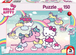 Schmidt Spiele 56408 Hello Kitty s&auml;rapusle, Kitty &uuml;kssarvik, 150 t&uuml;kki, laste pusle, v&auml;rviline