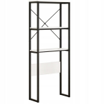 Vannitoa kapi &uuml;le tualeti pesumasinaga p&ouml;&ouml;ningul t&ouml;&ouml;stuslikud riiulid 160 cm