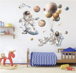 Laste seinakleebised Astronaudid ja planeedid