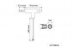 T45 Torx auguga T-k&auml;epide pikk 1W876