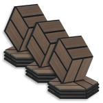 Akustilised paneelid, kuusnurkne mesilaspera, 30x26 cm, pruun, Akustilised paneelid, kuusnurkne mesilaspera, 30x26 cm, pruun