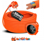 Pikendusjuhe maandusega, 50 meetrit, 2500 W, Happy People HP GS -1