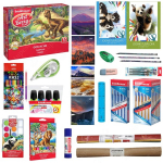 63-osaline koolitarvikute komplekt, Erich Krause, 5-9. klassi lapsele, T&uuml;drukule