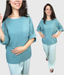Pluus naistele Muslin, roheline