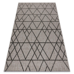 Sisal vaip SISAL FLOORLUX 20508 h&otilde;be / must Kolmnurgad