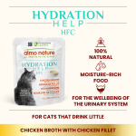 Almo Nature HFC Hydration Help, kanapuljong kanarindadega, 24x50g