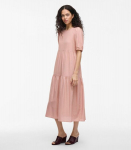 Vila naiste kleit 14109566*02, roosa/pale