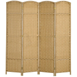 4-osaline ruumijagaja, kokkupandav vahesein, 160 x 1,6 x 170 cm, Natūrali mediena