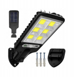 Elight LU17 Solar LED T&auml;navavalgustus 120 COB PIR Andur + Veekindel Disain ABS Konstruktsioon Must