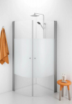 Poolringikujuline du&scaron;ikabiin IDO Showerama 10-4 70X70, osaliselt mattklaas