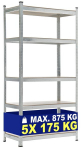 Laoriiul 90x40x180 cm, Sidabras