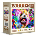 Puidust puslel, Pop art yorkshire terjer, woodencity, NB 505-0125-L, Wooden puzzles